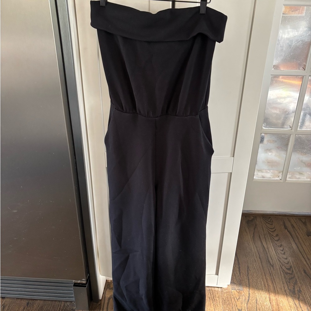 SPANX NWT Air Essentials Black Strapless Jumpsuit